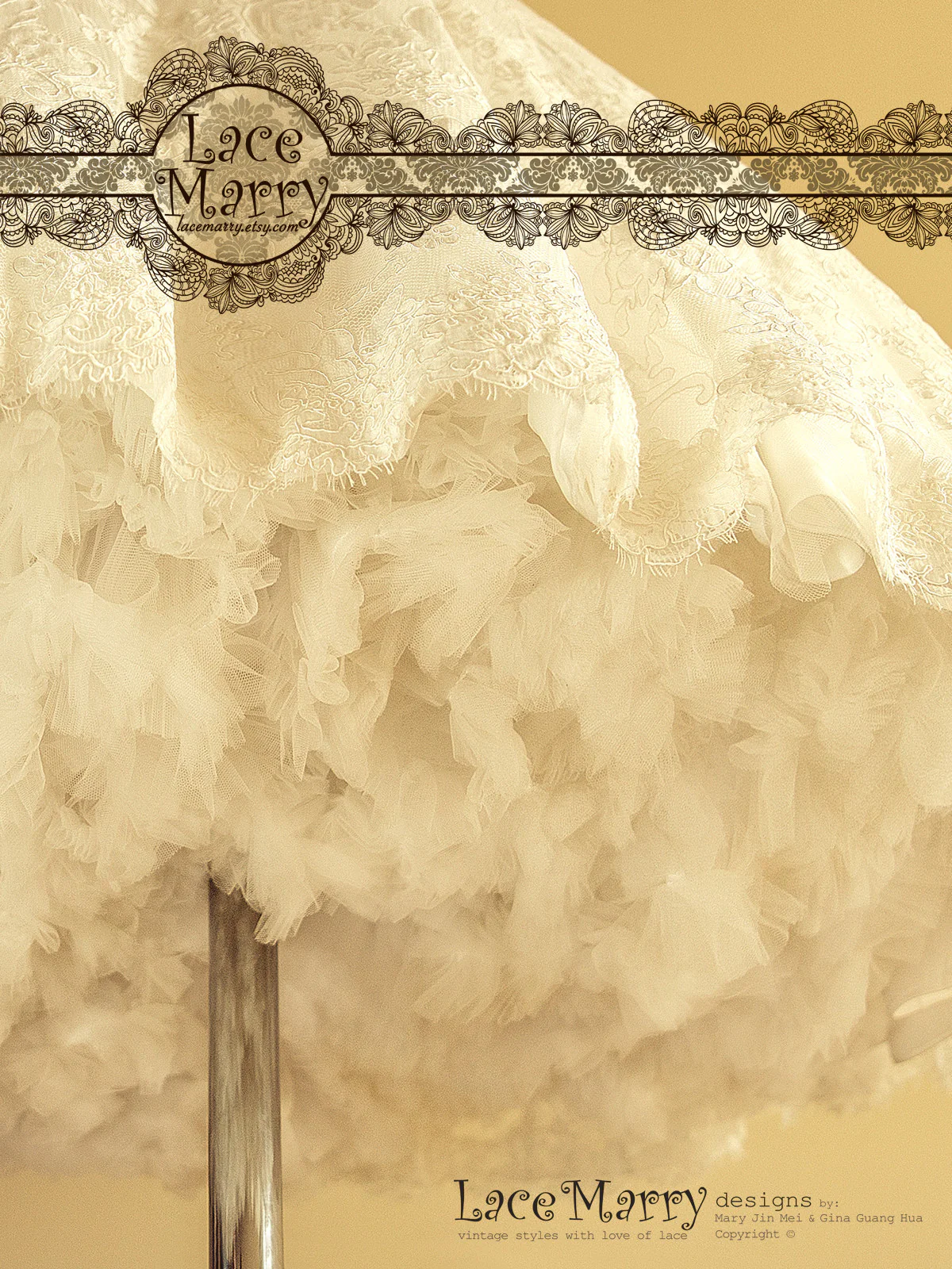 1950's Vintage Inspired Petticoat in Circle Sun Cut - Image 4