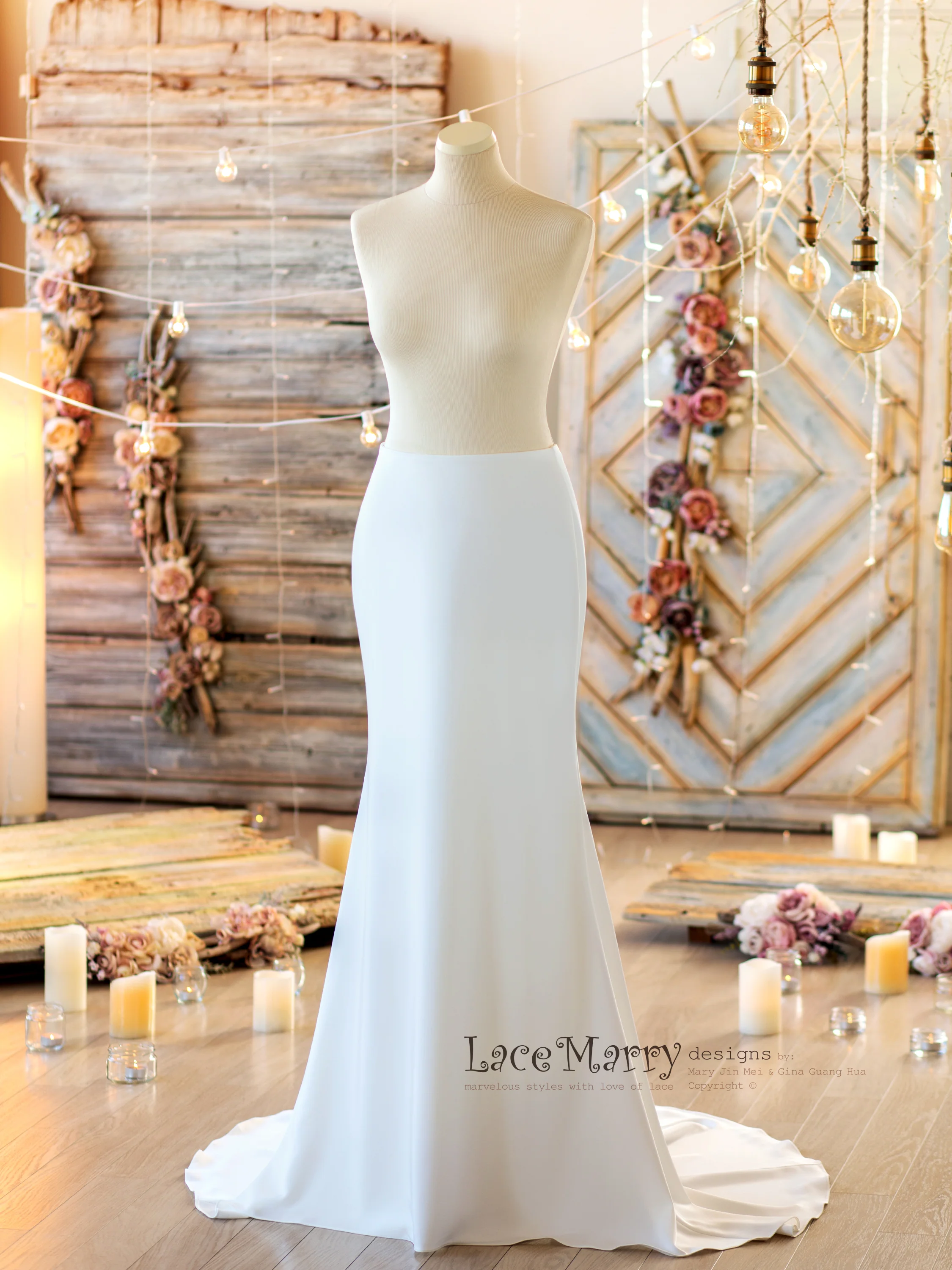 Beach Style Sexy and Plain Wedding Dress - Image 16