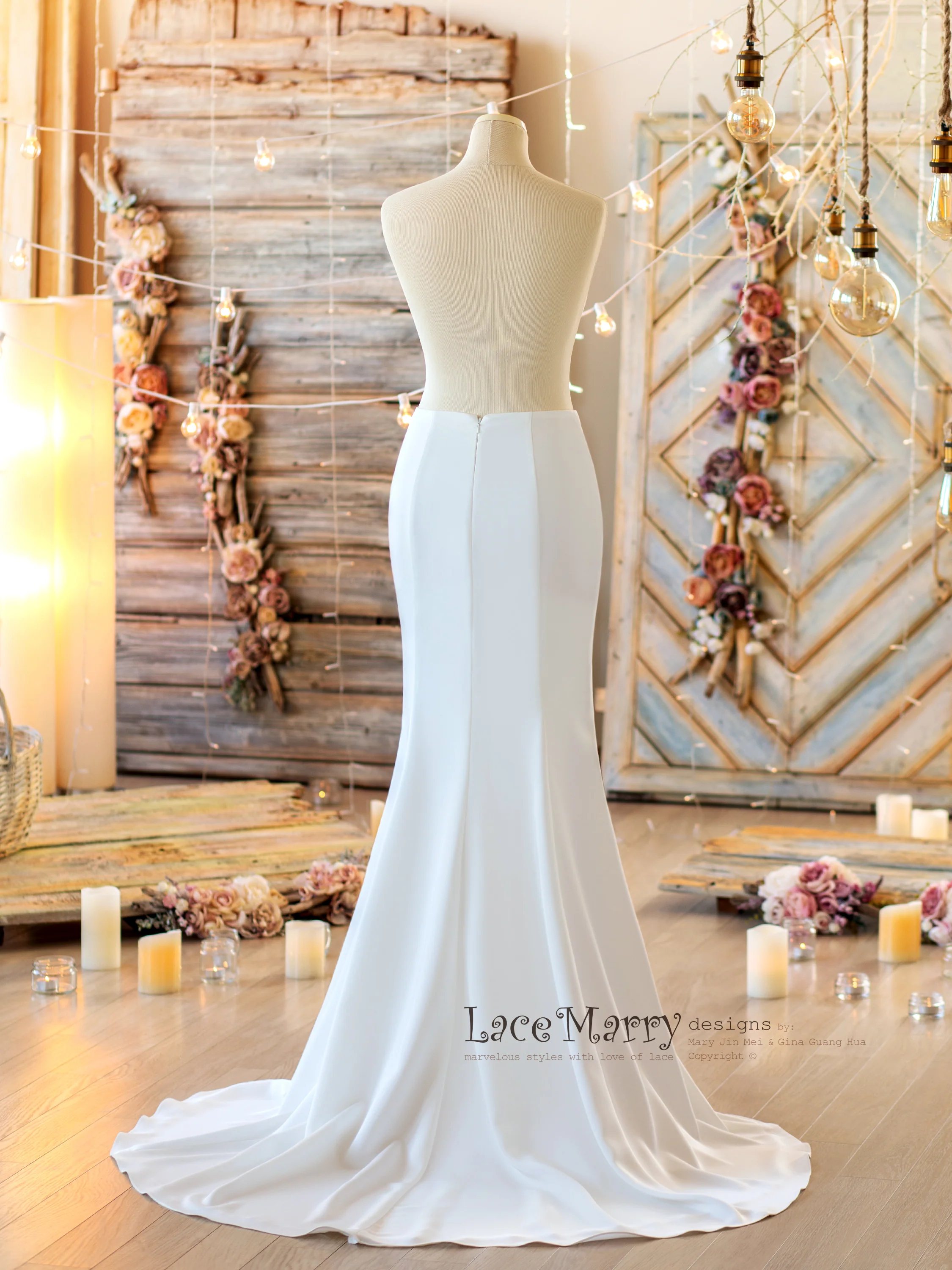 Beach Style Sexy and Plain Wedding Dress - Image 17