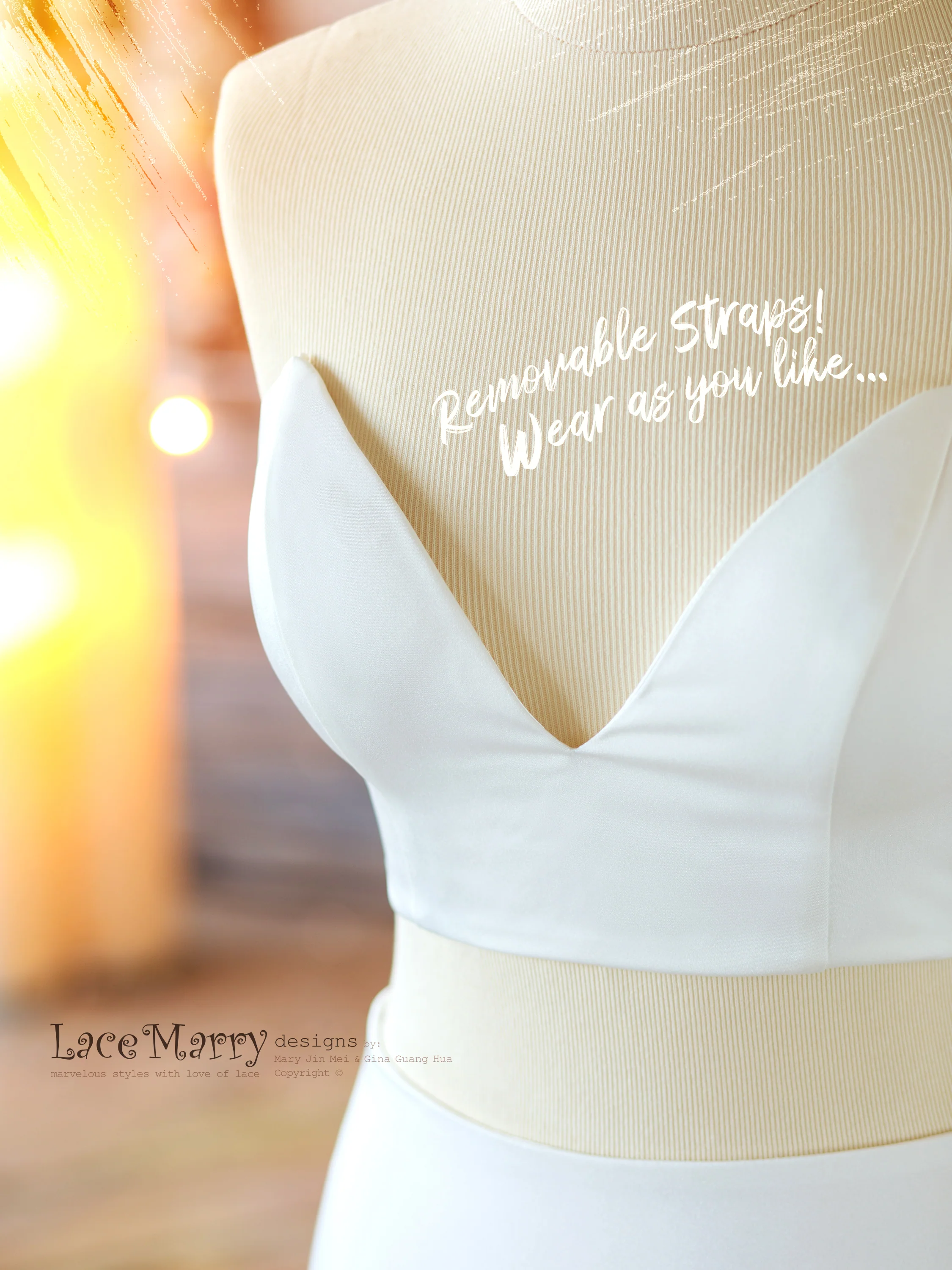 Beach Style Sexy and Plain Wedding Dress - Image 5