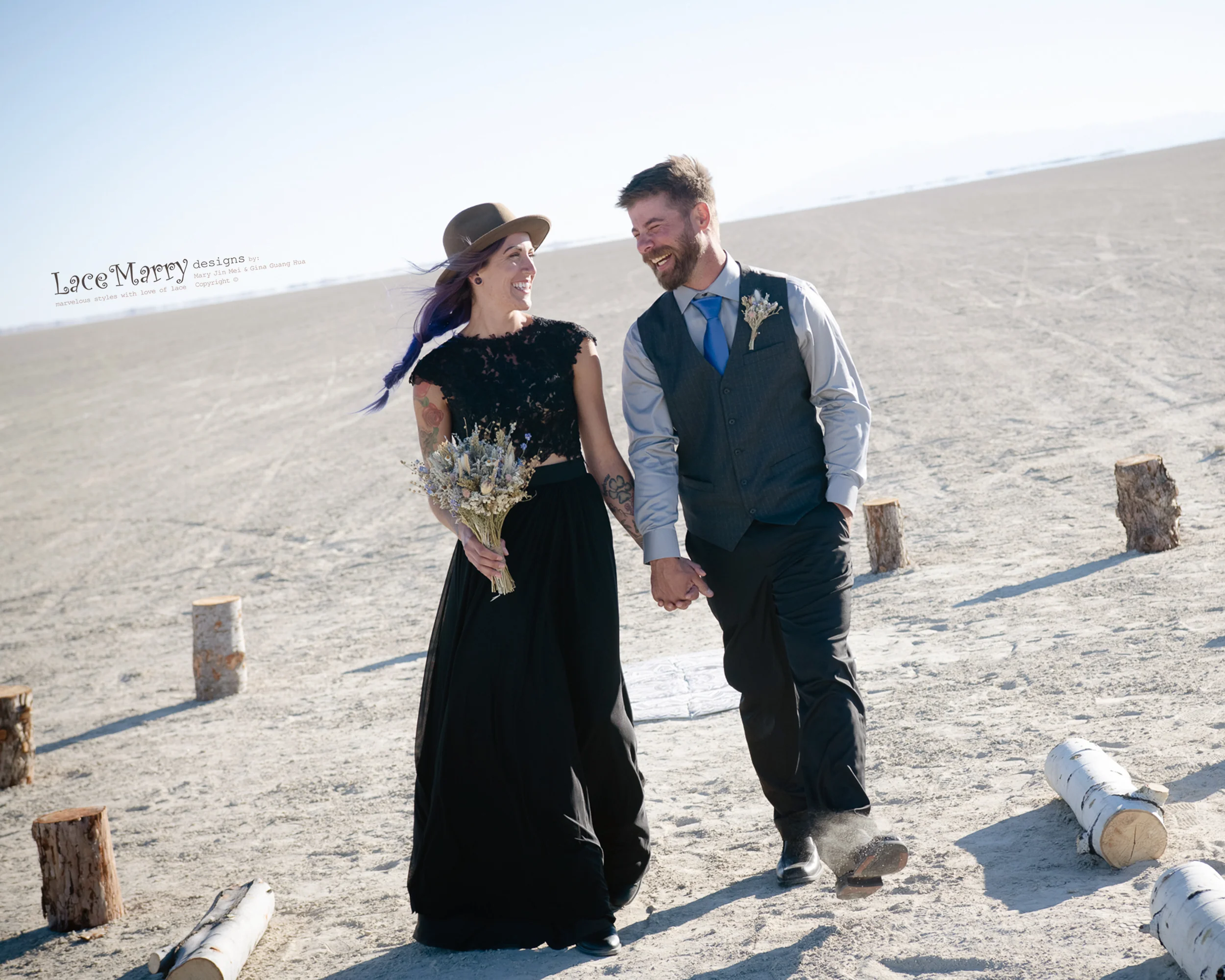 Black Wedding Dress Separate in 3 Pieces Set - Image 9