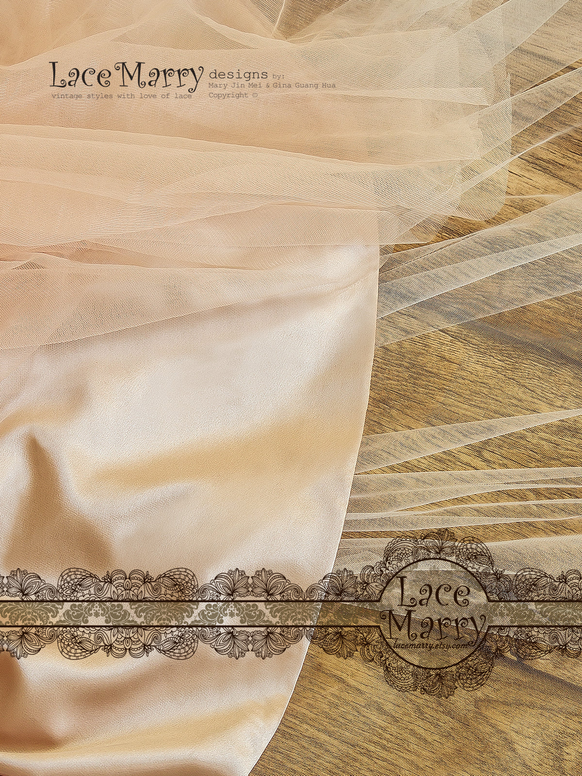 Boho Blush Wedding Dress with Ivory Lace 3D Flower Appliques - Image 7