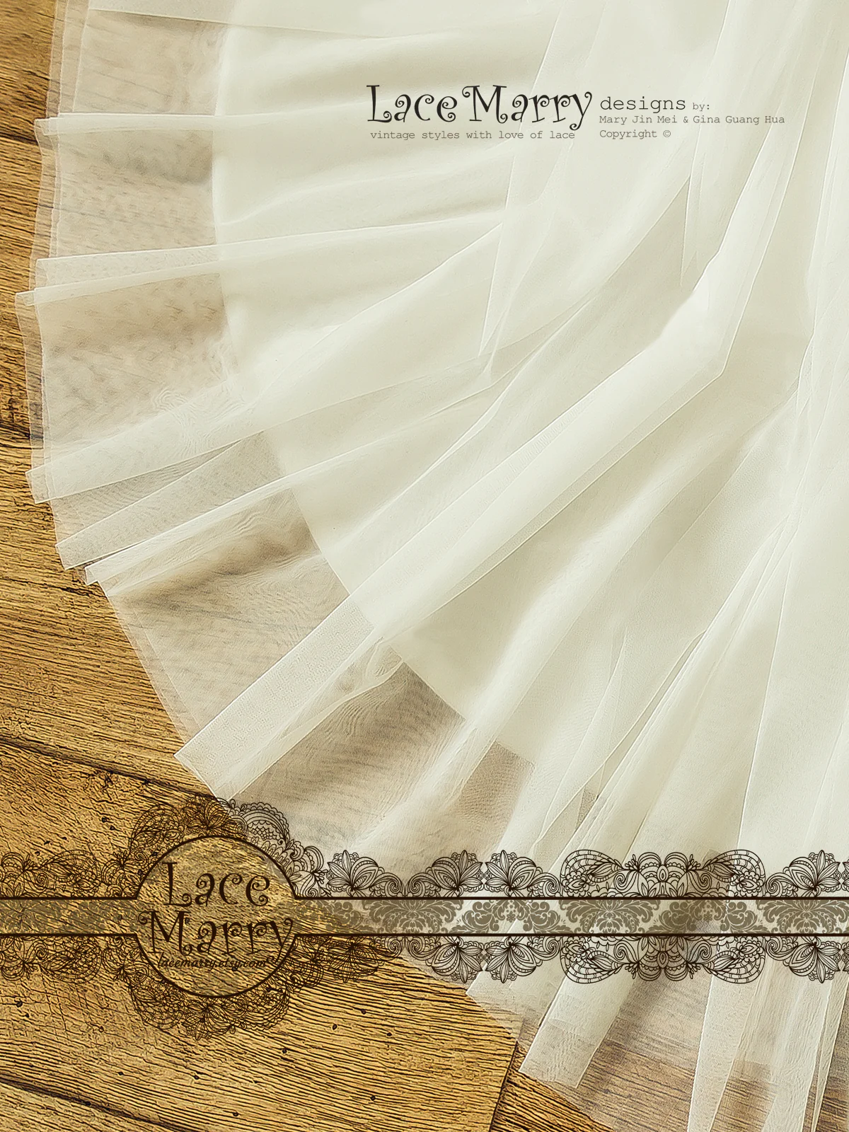 Boho Summer Wedding Dress from Soft Tulle in A Line Shape - Image 8