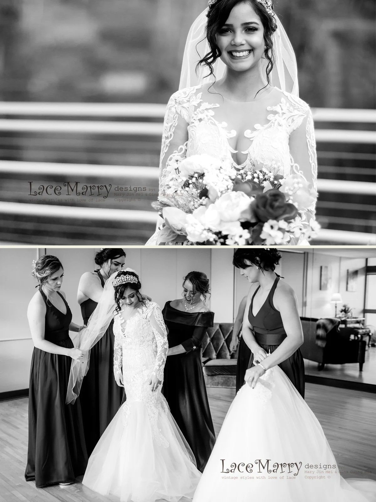 Breathtaking and Unique Lace Wedding Dress - Image 9