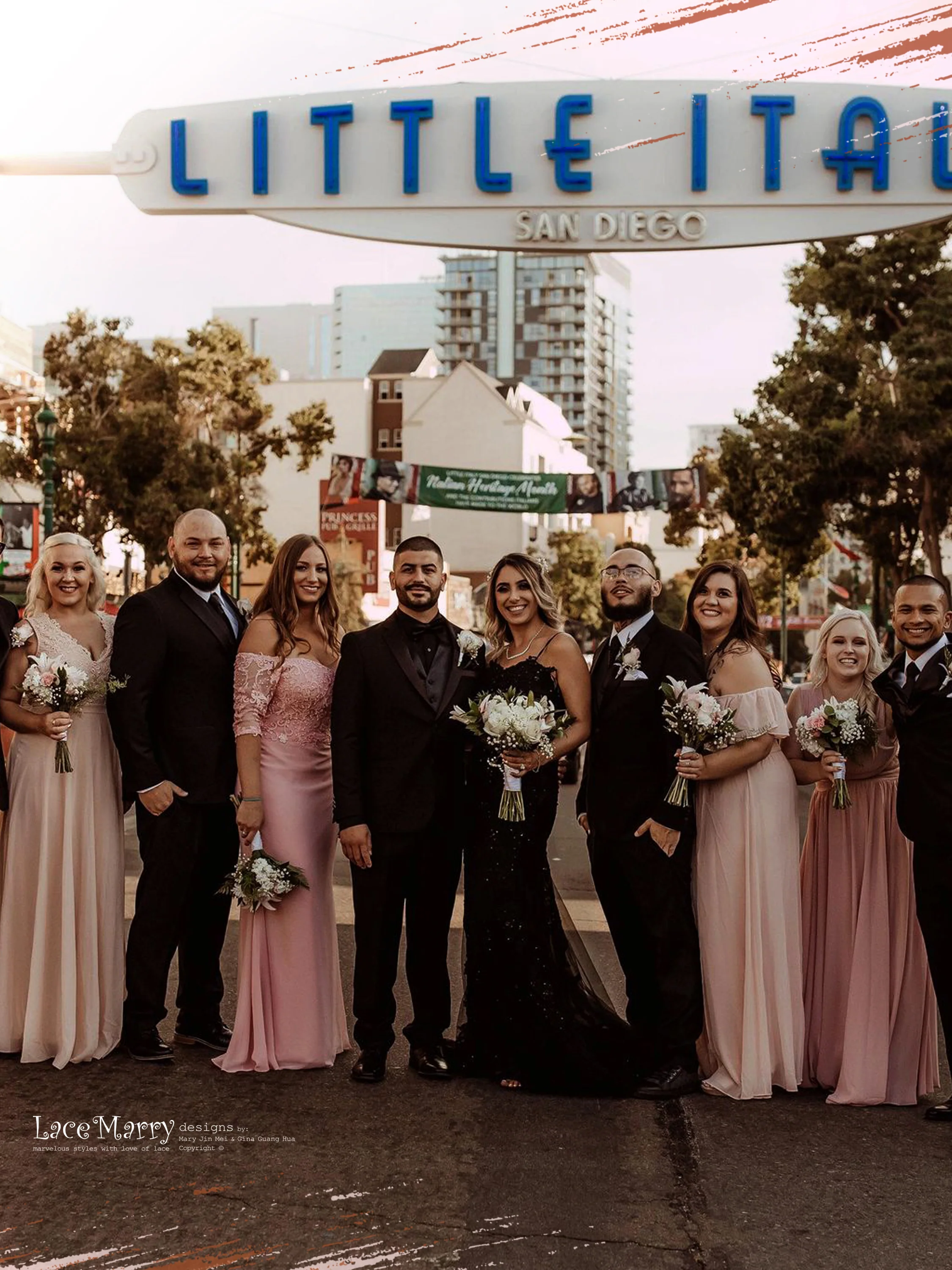 ELI / Sparkling Black Wedding Dress with Thin Straps - Image 4