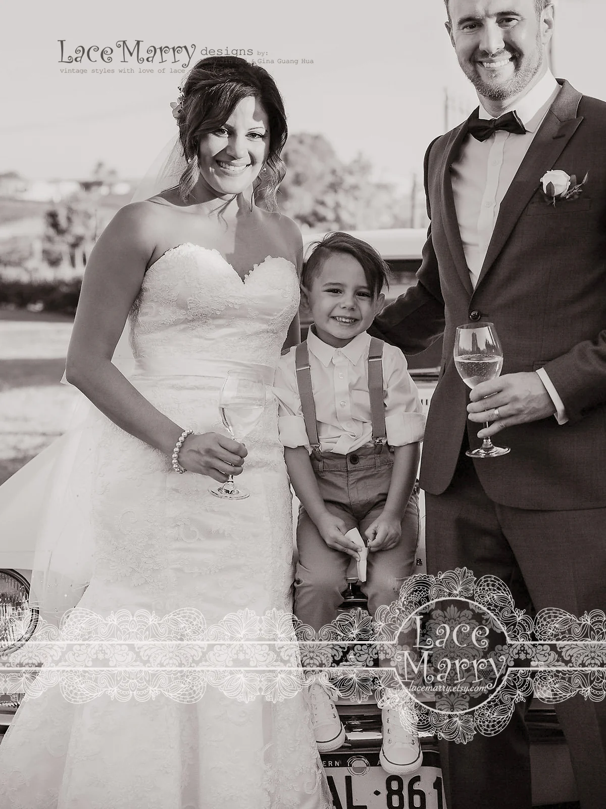 Exquisite Custom Wedding Dress with Strapless Neck - Image 5