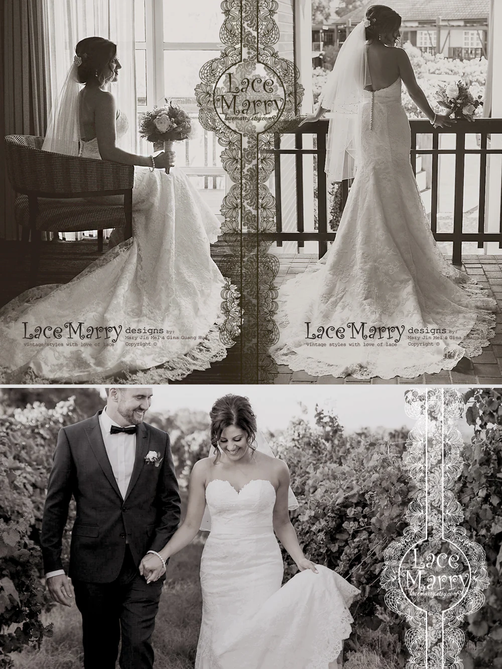 Exquisite Custom Wedding Dress with Strapless Neck - Image 9