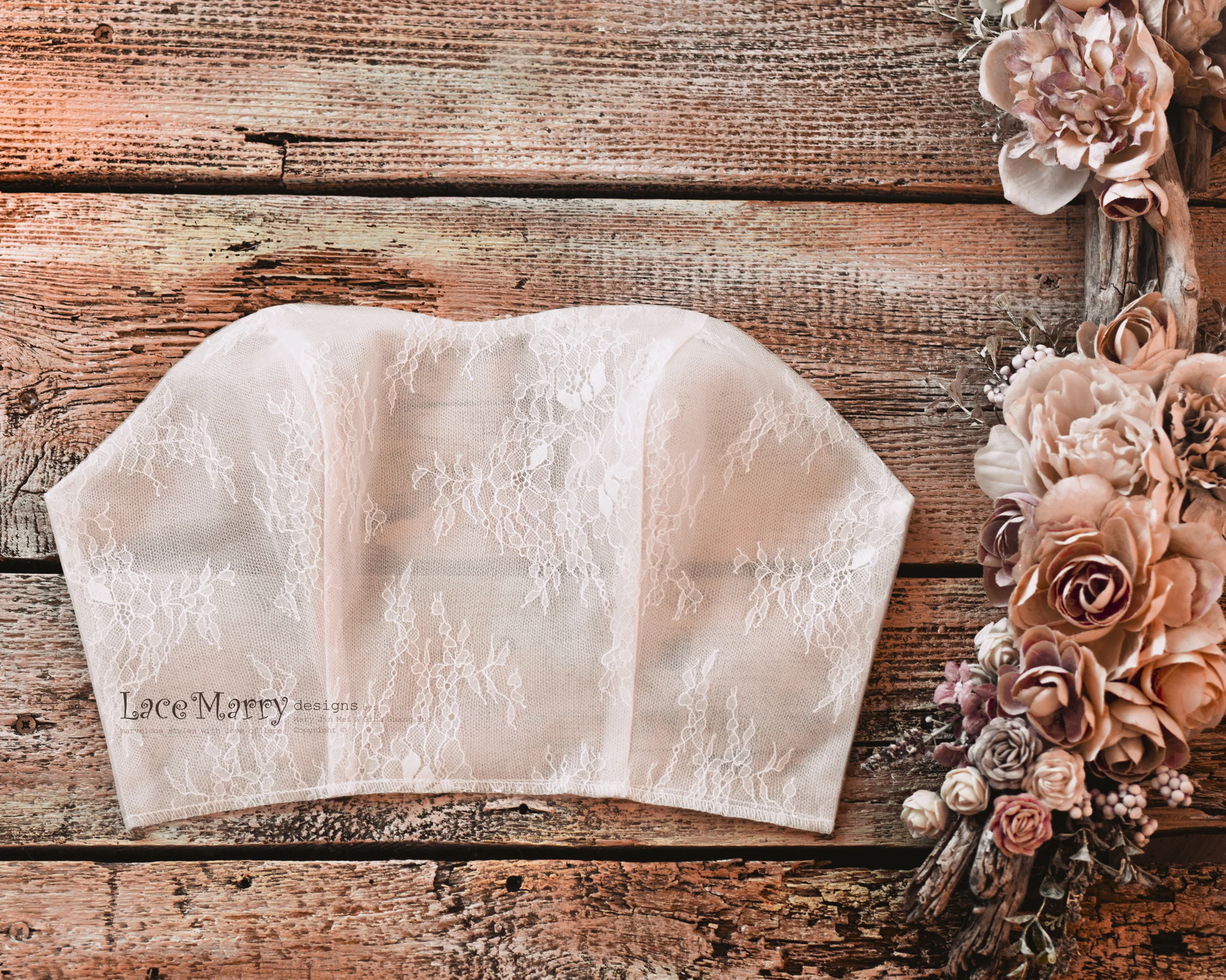 Fitted Wedding Dress Set with Long Lace Sleeves Top - Image 20