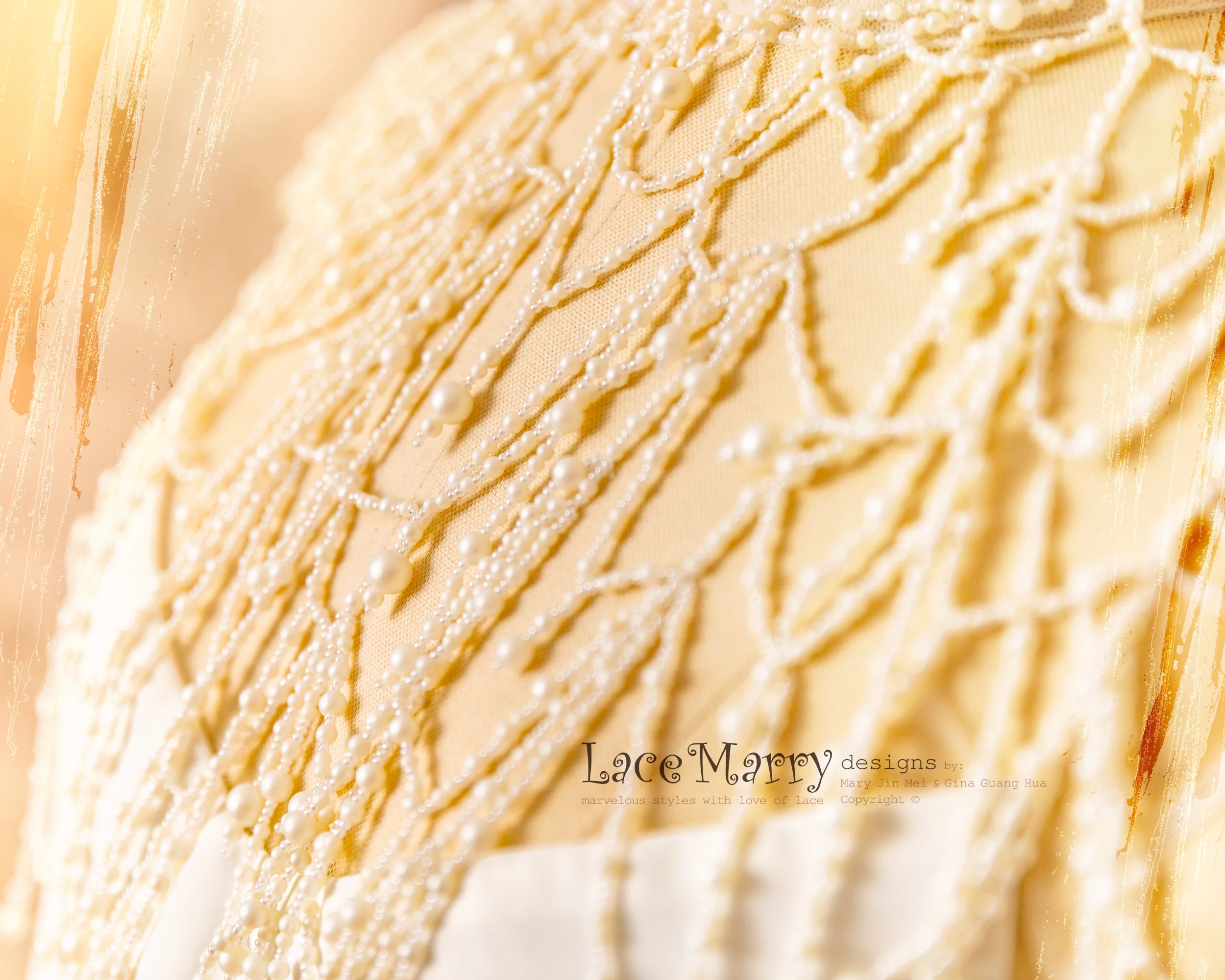 ANYA / Fitted Wedding Dress with Amazing Beading Detail - Image 8