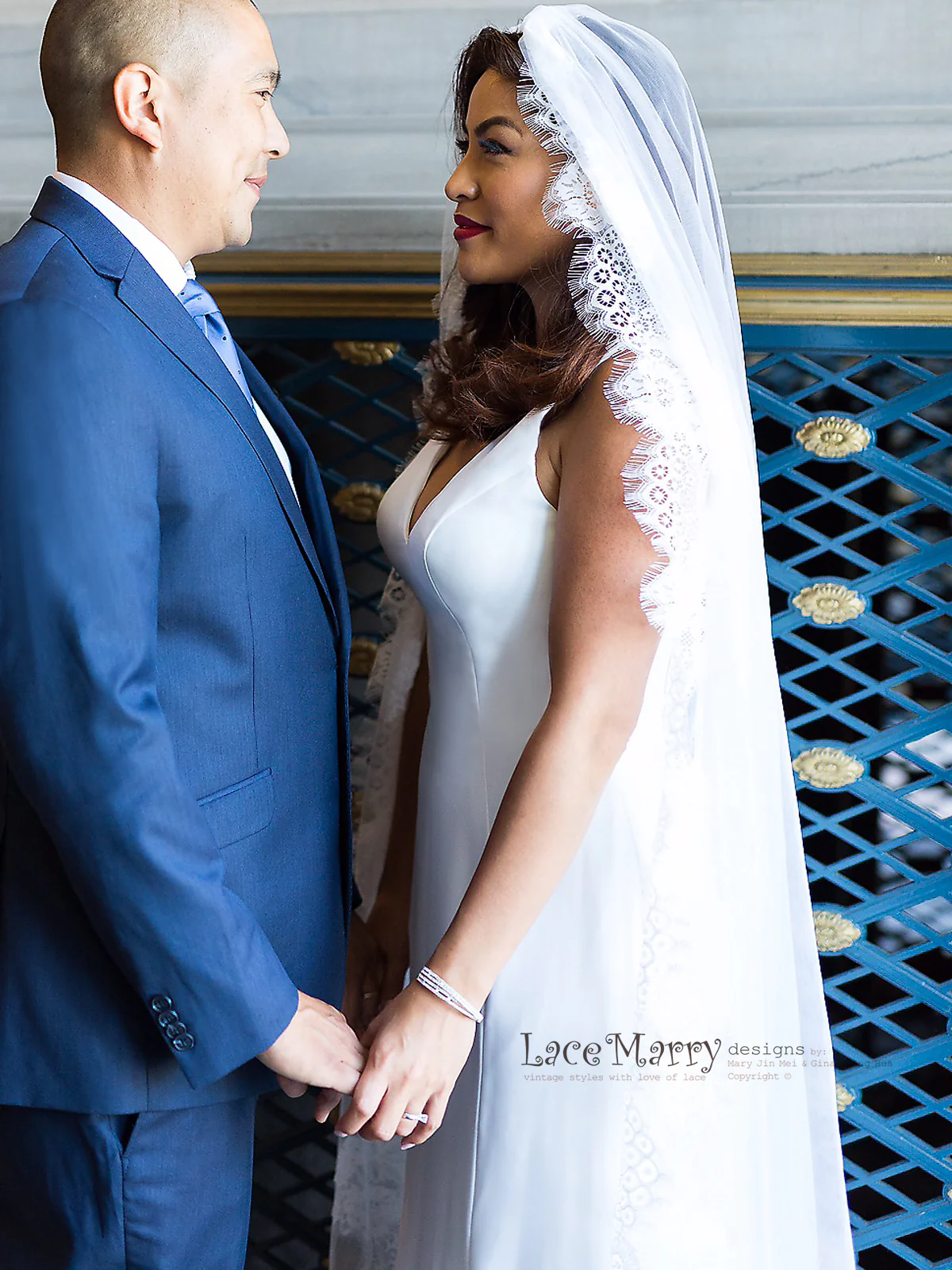 Minimalistic Simple Wedding Dress from Chiffon and Satin - Image 5