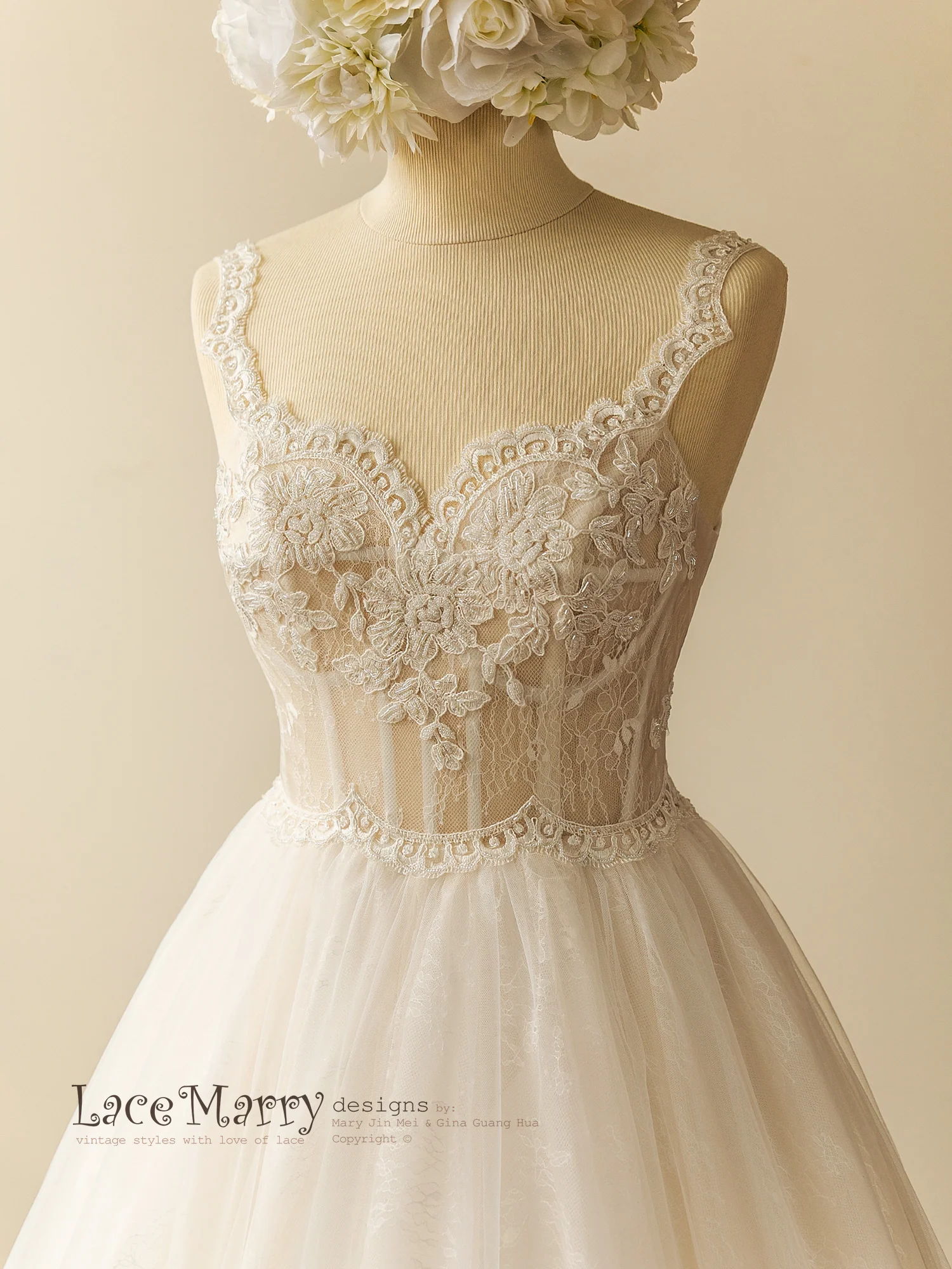 Princess Corset Wedding Dress with Sweetheart Top - Image 3