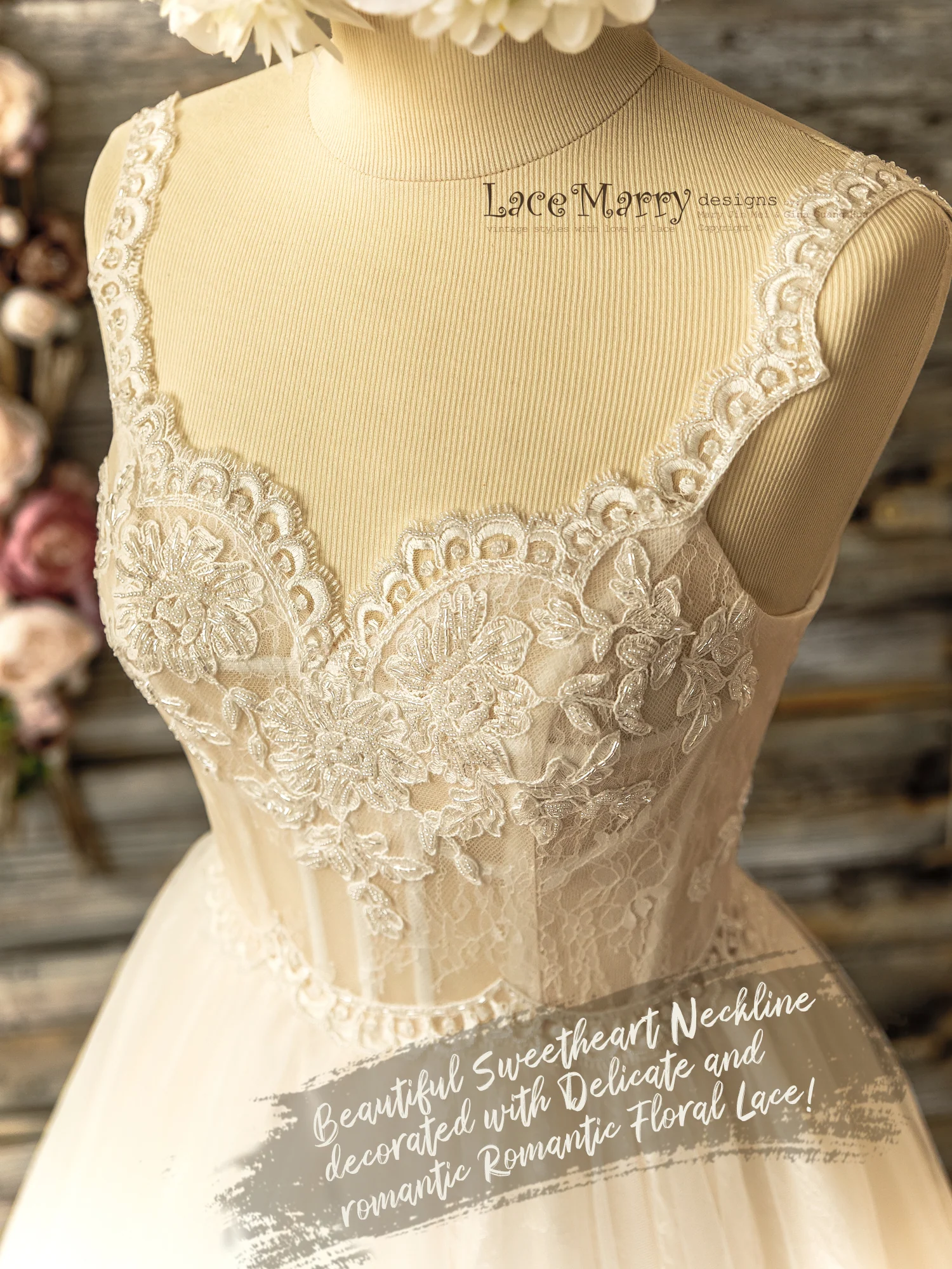 Princess Corset Wedding Dress with Sweetheart Top - Image 5
