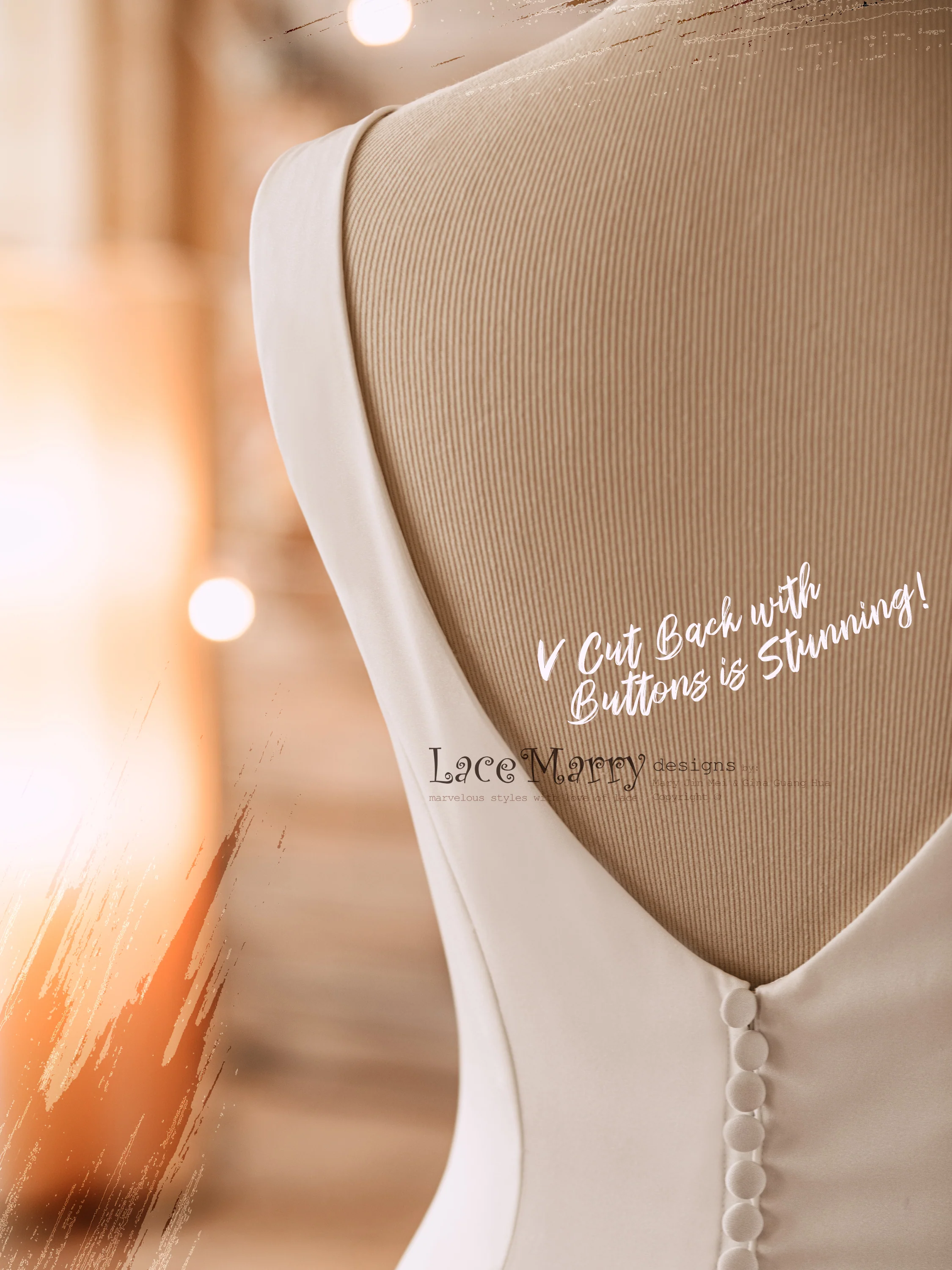 CLEMENTINE / Simple and Elegant Wedding Dress - Image 9