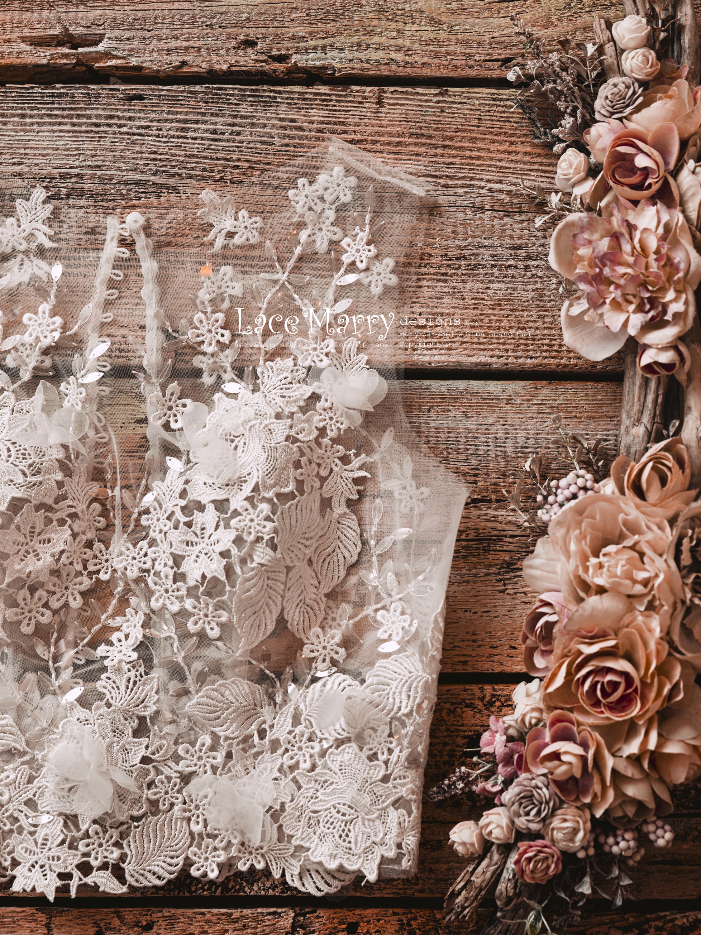 NORAH / Two Piece Wedding Dress Set from Lightly Beaded Transparent Crop Top - Image 14