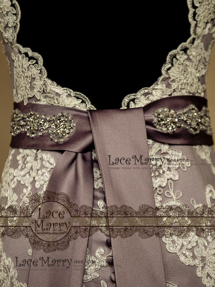 Violette Splendid Handmade Rhinestone and Sequin Sash - Image 6