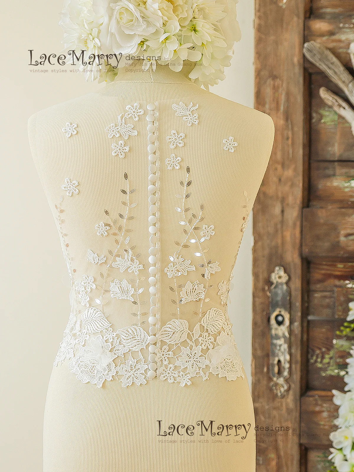 Wedding Dress in Two Pieces Set - Image 10