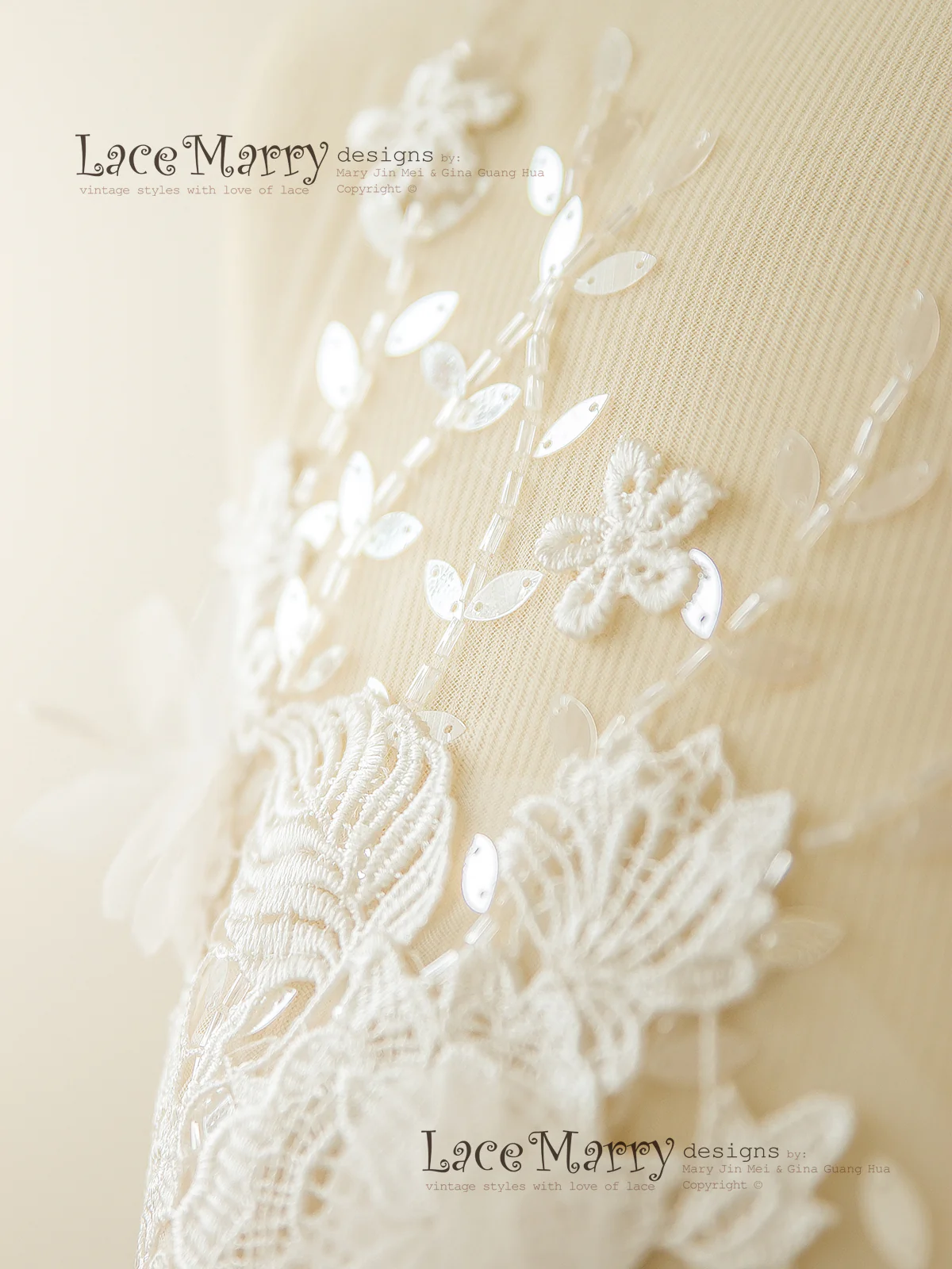 Wedding Dress in Two Pieces Set - Image 4