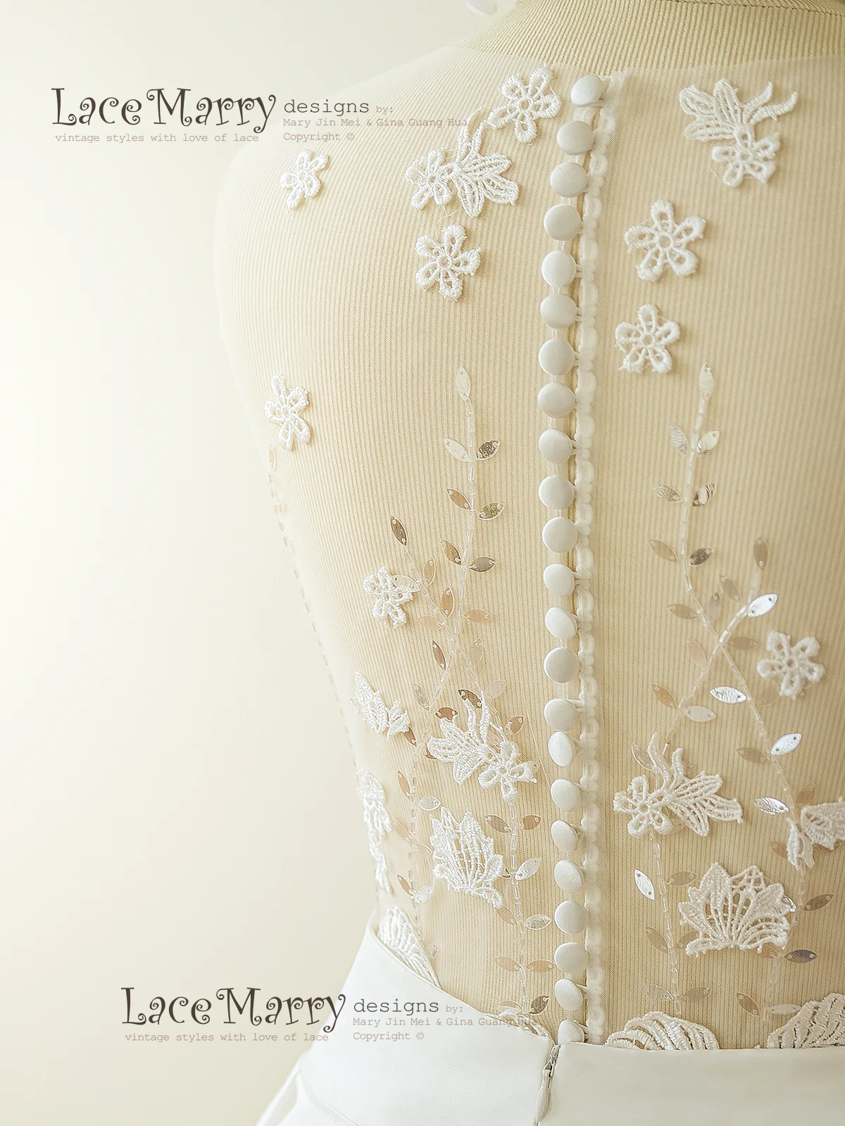 Wedding Dress in Two Pieces Set - Image 8