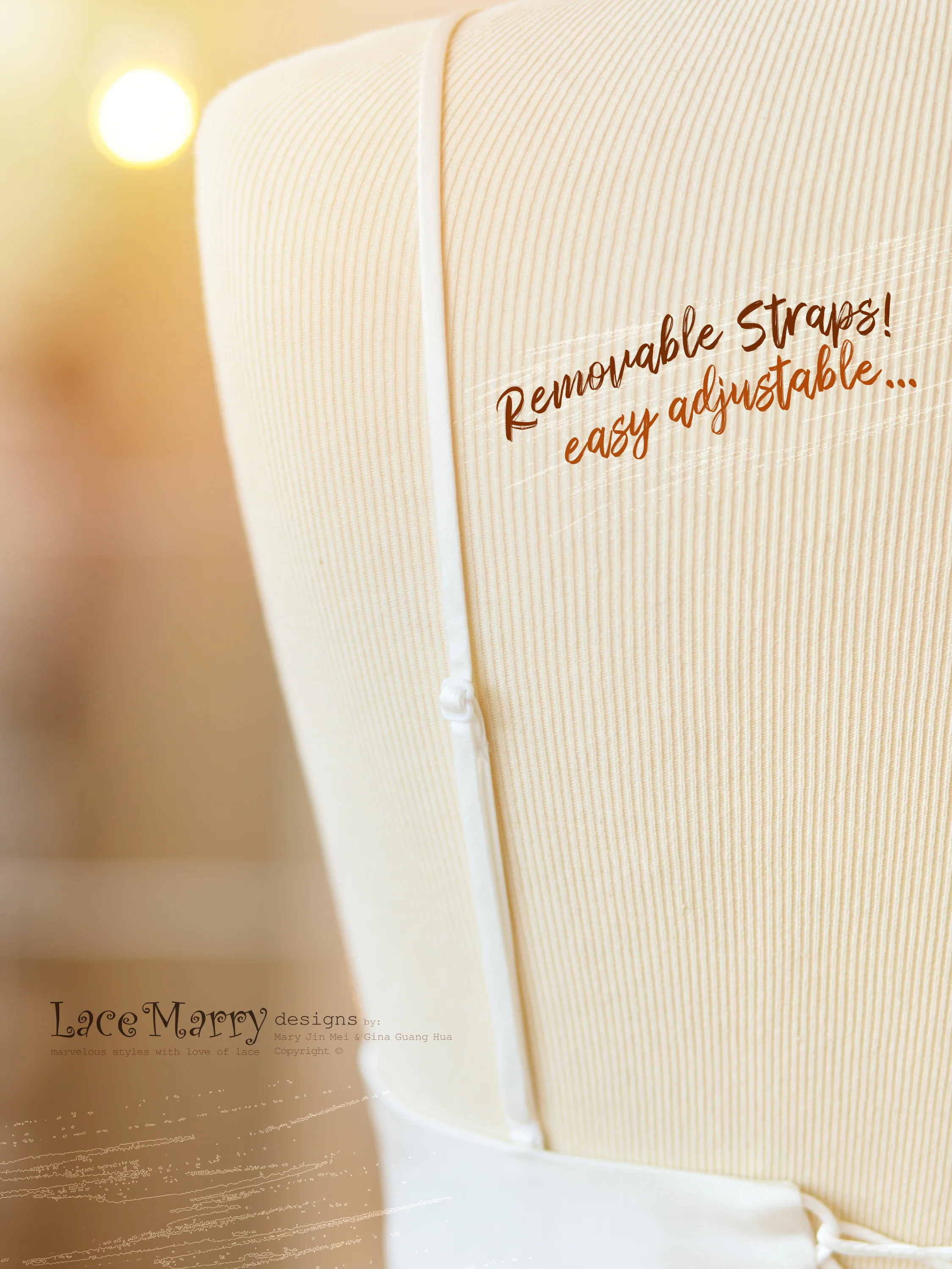 Wedding Dress with Multi Layer A Line Skirt and Lace Top - Image 25